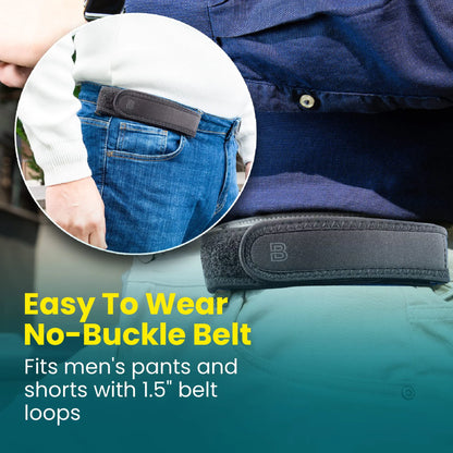 Elastic No-Buckle Waist Belt