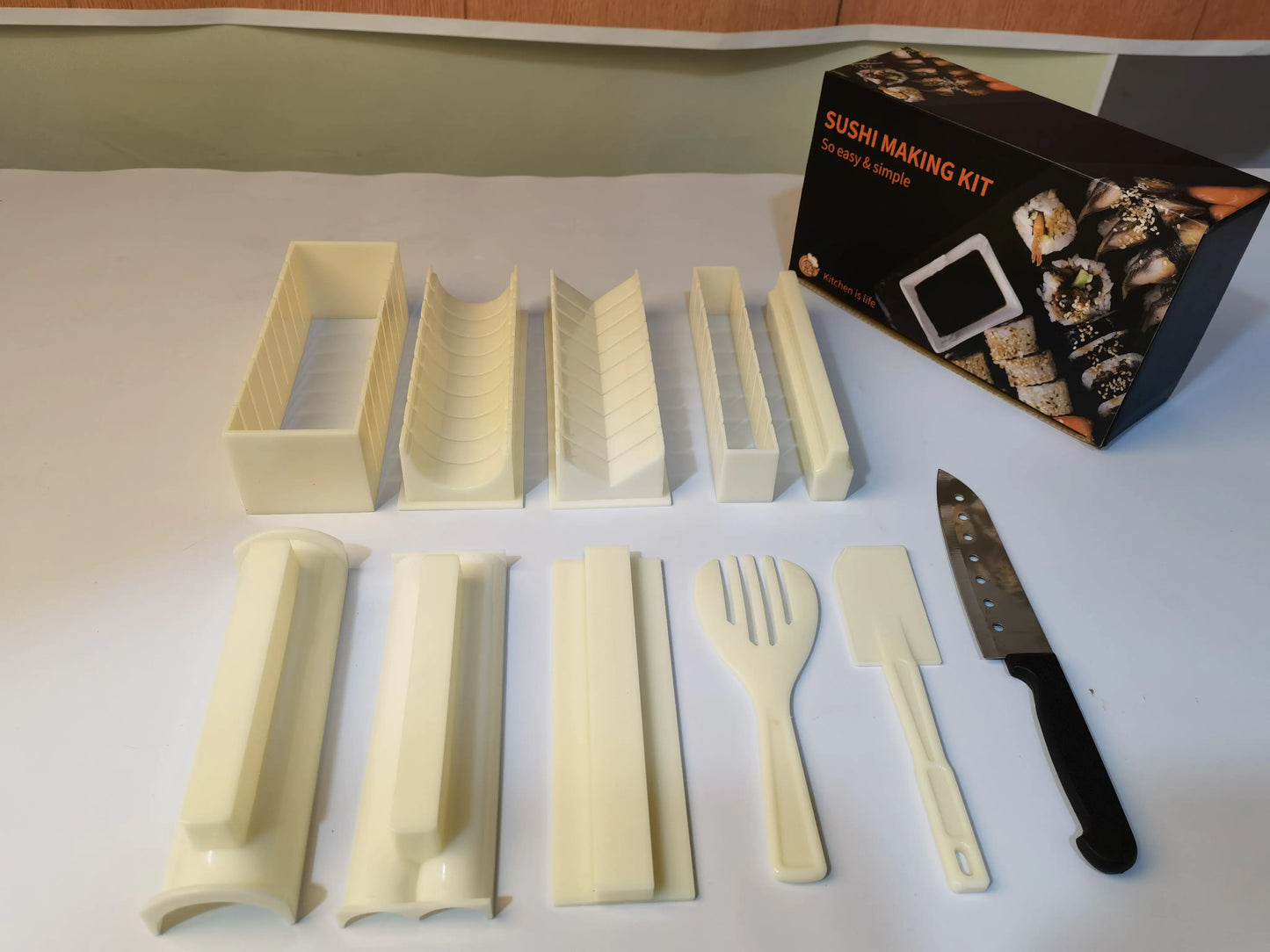 11-Piece Professional Non-Stick Sushi Making Kit